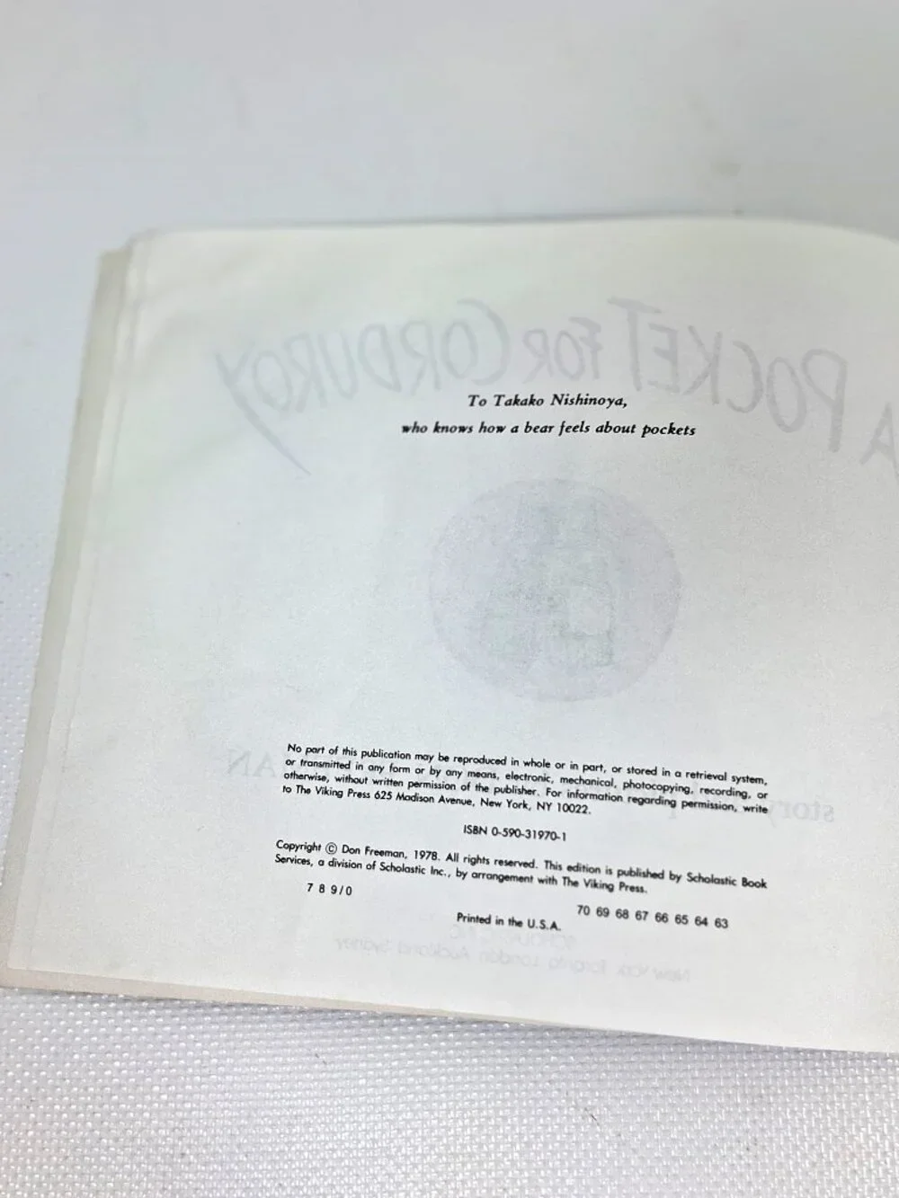 A Pocket For Corduroy, Children's Book